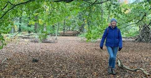 Rachel Cremnitz Energy Healer walking in green woodland