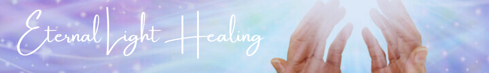 healing hands on blue background