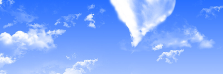 Blue sky depicting the air element ray